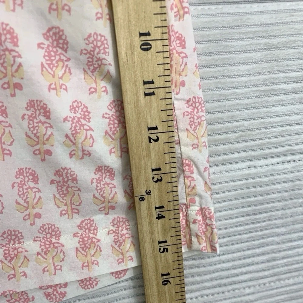 Faherty Women’s Malibu Shorts Pink Taj Floral Organic Cotton Size S NWT - Picture 8 of 9